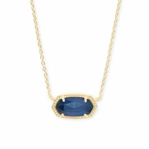 Kendra Scott Navy Cats Eye Elisa Necklace